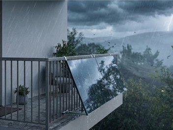 Balkonkraftwerke bei Gewitter: