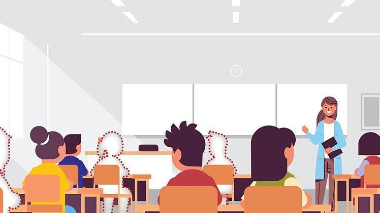 14 Sch&uuml;lerinnen und Sch&uuml;ler bleiben im Moment im Landkreis dem Unterricht wegen der Corona-Ma&szlig;nahmen fern.