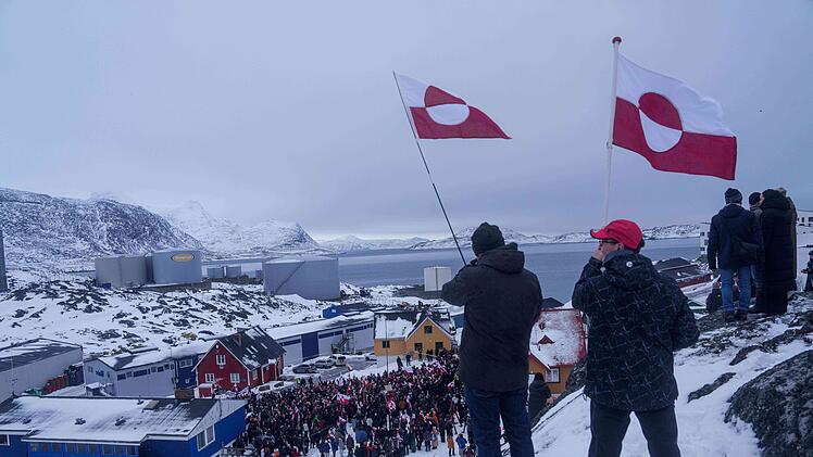 Gr&ouml;nland-Konflikt - Proteste in Gr&ouml;nland