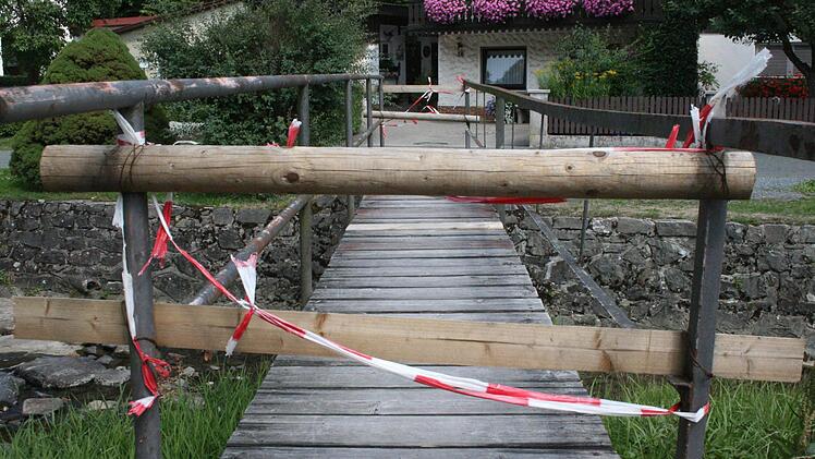 Der Steg ist gesperrt