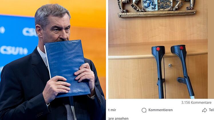 S&ouml;der muss Silvester auf Kr&uuml;cken verbringen - "habe mich operieren lassen"