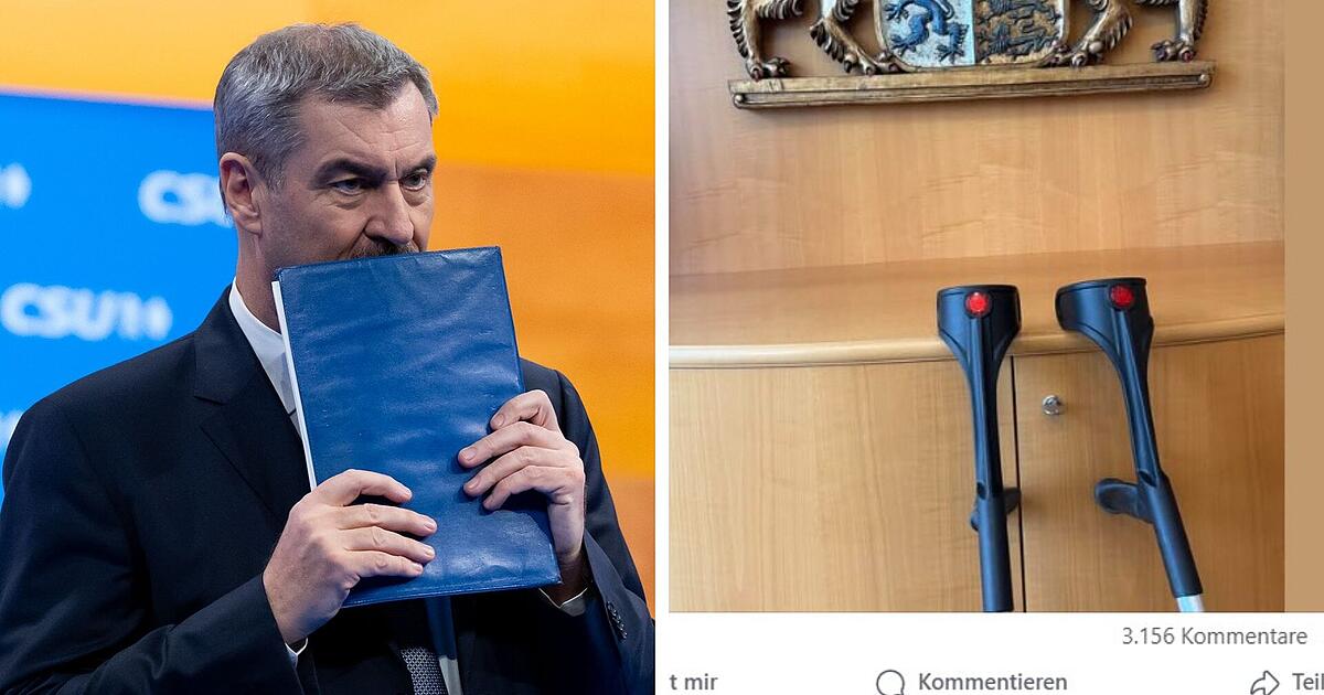 Söder muss Silvester auf Krücken verbringen - 'habe mich operieren lassen'