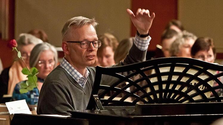 Der Coburger Bachchor bei der ProbenarbeitFoto: Jochen Berger