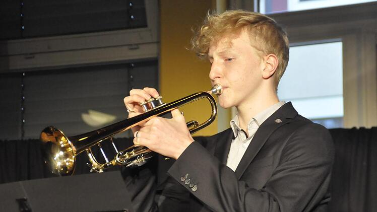 Justus Waldig und seine Trompete.Peter Klopf