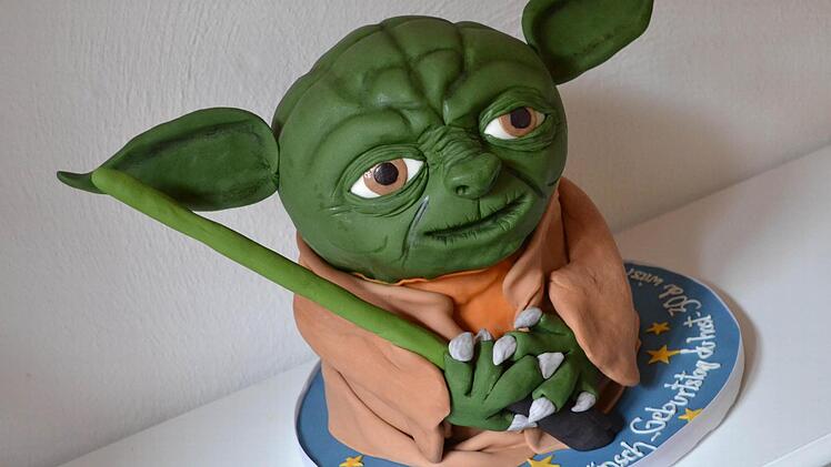 Auch Meister Yoda aus den Star Wars Filmen hat Jana Jakob schon als Kuchen gemacht. Foto: Jana Jakob
