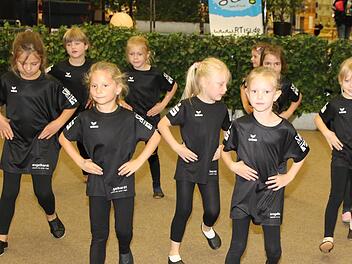 Auch die Mini-Effects hatten ihren Auftritt beim Coburger Kindersportfest. Foto: Wolfgang Desombre