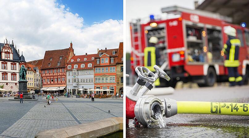 Dichter Rauch breitet sich in fränkischer Innenstadt aus - Einsatzkräfte rücken an
