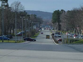 Ein Blick in den amerikanischen Teil der Zollnerstraße.