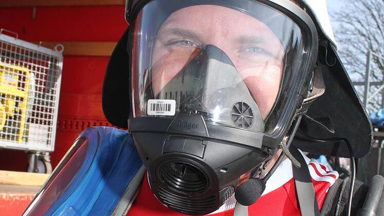 Timo Schneider (25) von der Feuerwehr Mainleus