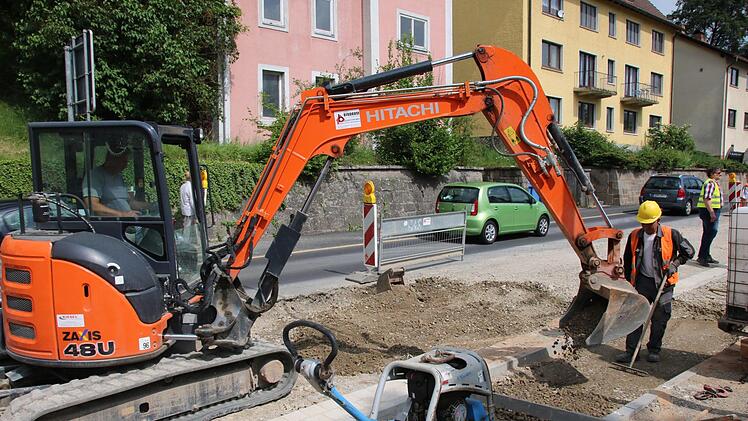 Eindrücke von der Baustelle Kissinger Straße. Foto: Ralf Ruppert