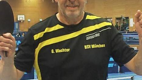 Jubel herrscht beim Silbersteiner Gerhard Wachter in Marburg nach seinem deutschen Meistertitel in der Altersklasse 60.  Foto: privat