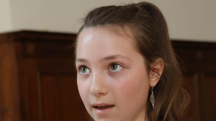Annika (11) aus Bamberg: "Ich fand es heute sehr interessant. Ich war heute hier, weil ich noch gar nicht so viel wusste. Ich kann mich erinnern, dass ich mal mit meiner Meinung in der Klasse ganz allein war, alle waren dagegen. Was da genau war, weiß ich nicht mehr. Aber am Ende war meine Meinung doch richtig. Das war aber erst mal ein blödes Gefühl." Foto: Barbara Herbst