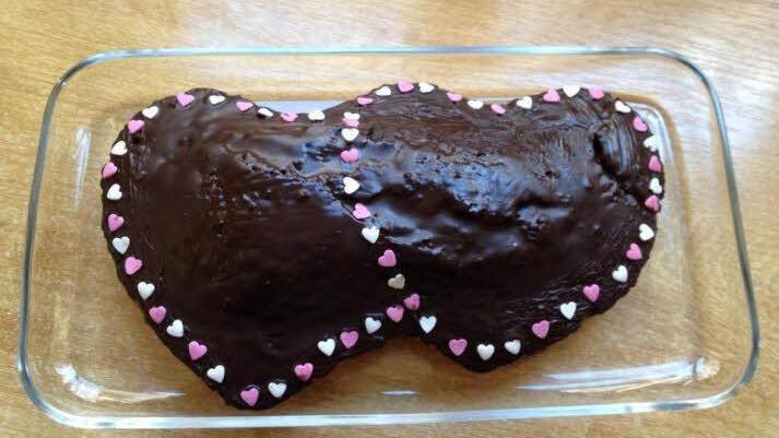 Heart to heart-Kuchen. Foto: Doris Weber