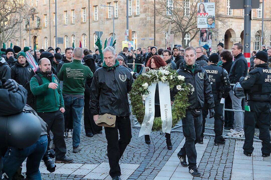 Fest der Demokratie, III. Weg und Anti-Nazi-Demonstrationen in Bamberg