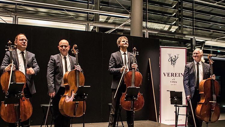 Umjubeltes Coburg-Gastspiel: Das Rastrelli Cello-Quartett konzertierte beim "Verein".Foto: Jochen Berger