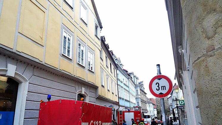 Am Morgen nach dem Dachstuhlbrand in Coburg.Foto: Jochen Berger