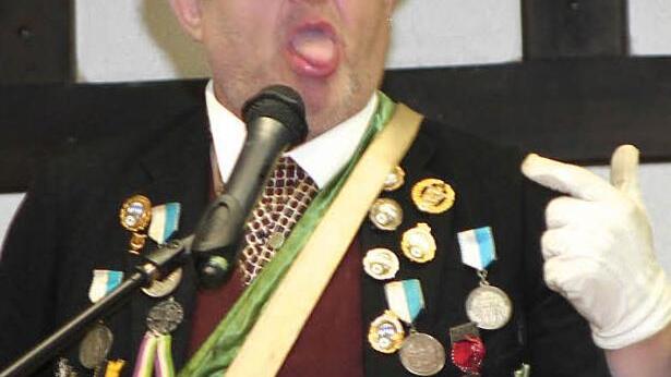 Die Lachmuskeln strapazierte Humorist Wolfgang Düringer als "Festredner"