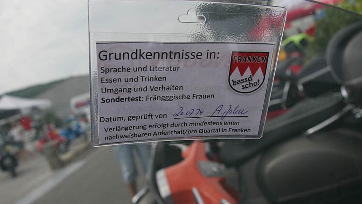 Ein "Frankenvisum" für den Mainter Volker Pfannkuchen.