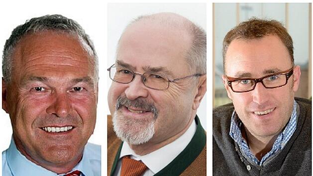 Derzeit nicht gut aufeinander zu sprechen: Frank Rebhan (links) und Markus M&ouml;nch (rechts) sind nur zwei der B&uuml;rgermeister aus der Region, die nicht zum Gespr&auml;ch mit J&uuml;rgen W. Heike &uuml;ber die Stra&szlig;enausbaubeitragssatzung kommen wollen.