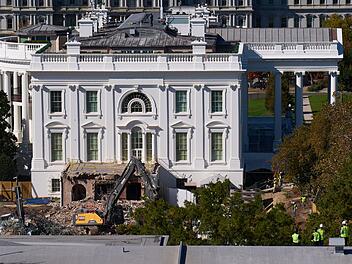 Abrissarbeiten am Weißen Haus