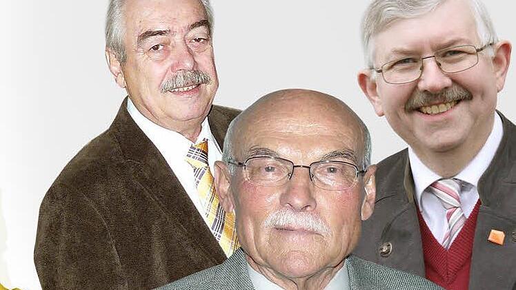 Die WGU hat keine Fraktion mehr im Untersteinacher Gemeinderat. Aus der Gruppierung sind nicht nur Philipp Simon Goletz, Alfred Vießmann und Thomas Rosenberger (von links) ausgetreten, sondern auch 2. Vorsitzender Christian Lotter und zwei Vorstandsbeiräte. Foto: BR-Archiv