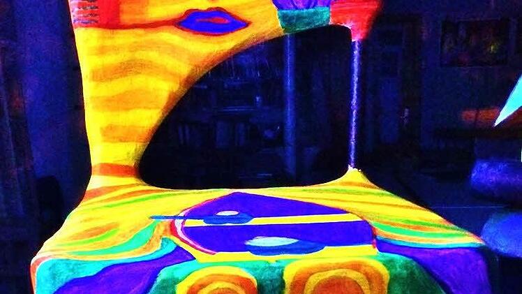 Der "Design-Stuhl" von Angelika Hertl aus Ebelsbach Foto: Günther Geiling