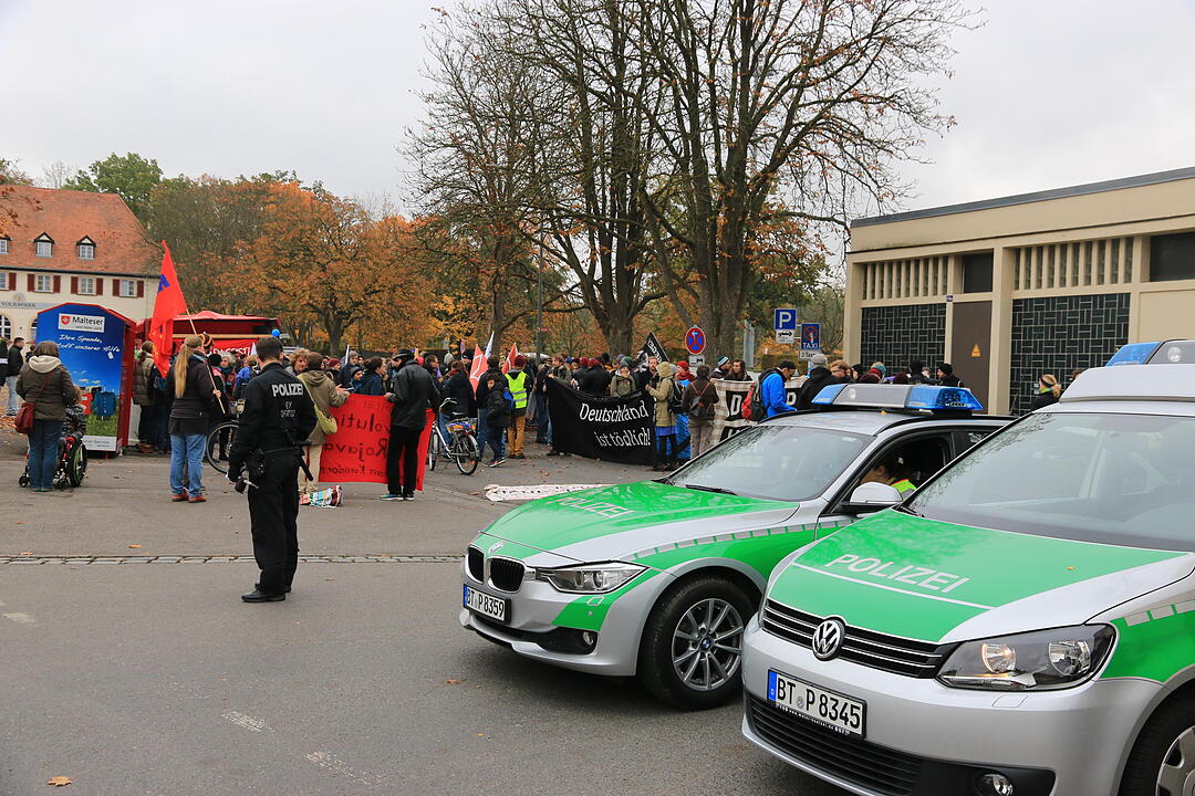 Linke Demo gegen Balkanzentrum Bamberg