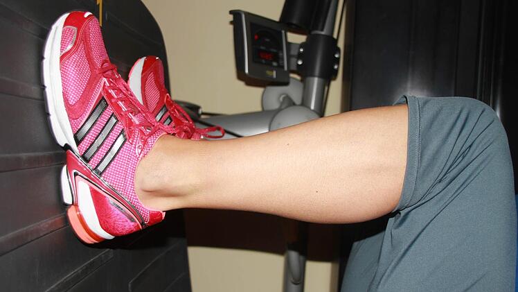 Der Marathonmann an der Beinpresse. Aus ästhetischen Gründen wurde hier ein Body-Double eingesetzt. Foto: mb