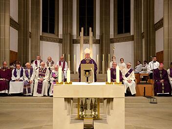 Besuch des Bischofs in Bad Kissingen. Foto: Peter Rauch