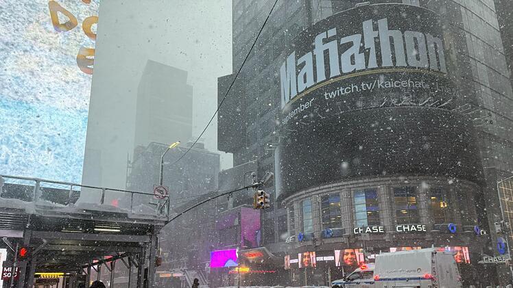 Winterwetter in New York
