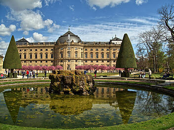 Highlight der Stadt: Die Würzburger Residenz im Frühling
