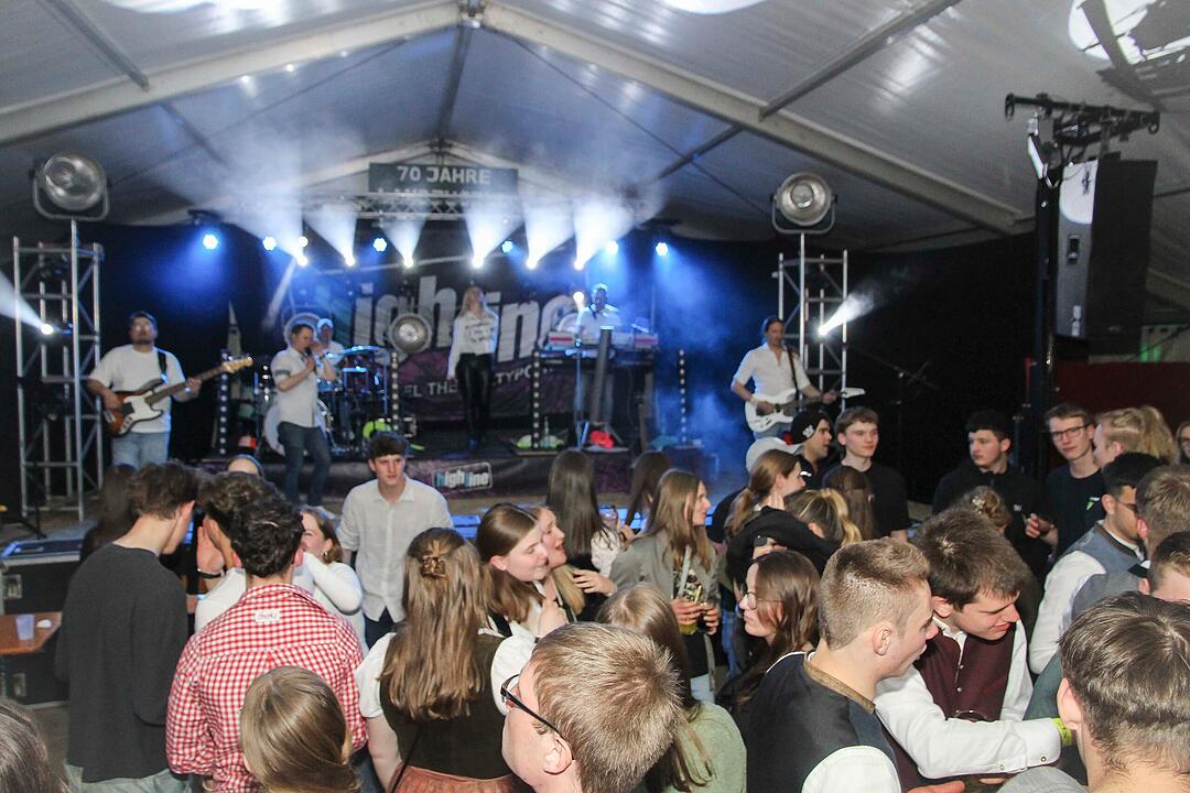 Die Partyband "highline" sorgte f&uuml;r gute Stimmung.