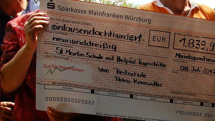 Reiterhof seit Jahren ein spendabler Partner