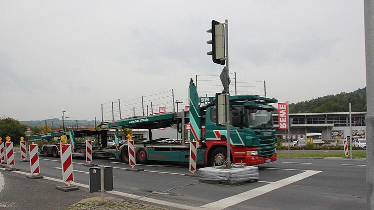 An der Ampel beim Gries wird gearbeitet. Foto: Franziska Rieger