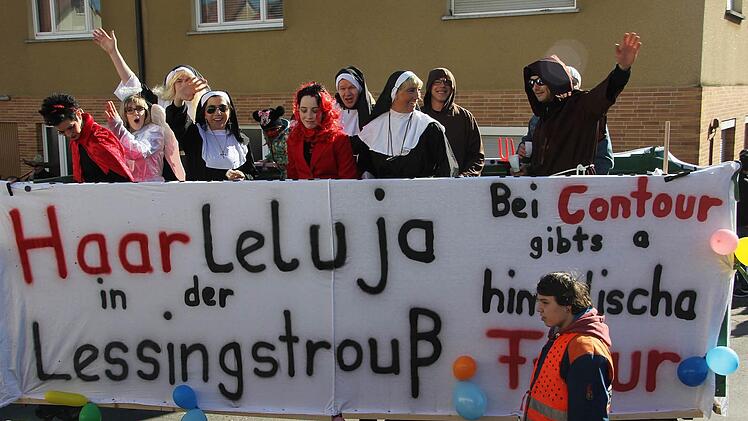 Faschingsumzug in Oberlangenstadt. Foto: Veronika Schadeck