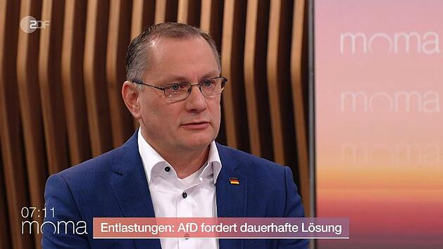 AfD-Fraktionsvorsitzender Tino Chrupalla war am Dienstagmorgen im ZDF-Morgenmagazin zu Gast.
