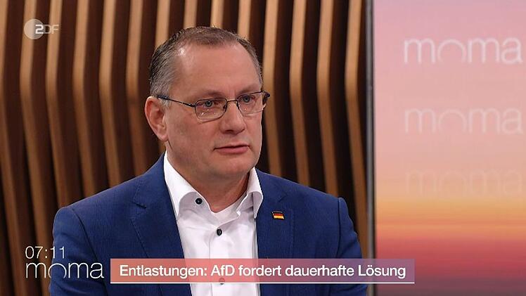 AfD-Fraktionsvorsitzender Tino Chrupalla war am Dienstagmorgen im ZDF-Morgenmagazin zu Gast.