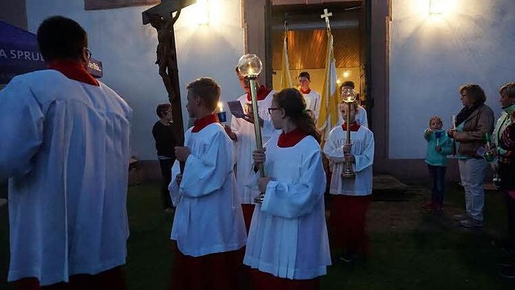 Eindrücke vom Vorabend des Hauptwallfahrtsfestes auf dem Maria Ehrenberg. Foto: Marion Eckert