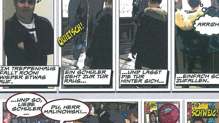 Szenen aus dem Comic "Peace".