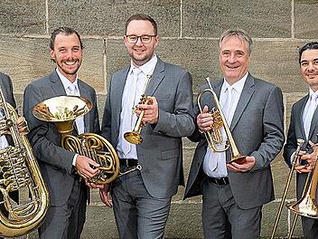 Das Blechbläserquintett „Classic Brass“ besteht aus (von links) Roland Krem, Christian Fath, Zoltan Nagy, Jürgen Gröblehner und Szabolcs Horvath.