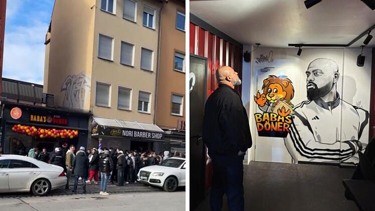 Nürnberg: Neuer Imbiss "Baba's Döner" hat eröffnet - dieser Rapper war vor Ort