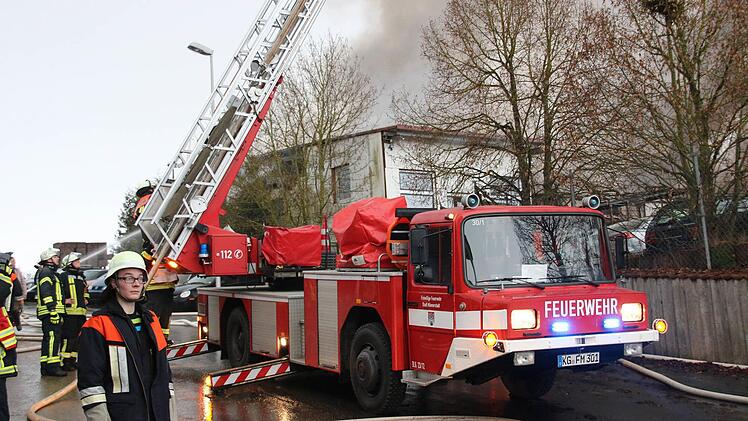 Großbrand in Maßbach. Foto: Dieter Britz