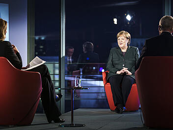 ARD-Sondersendung "Farbe bekennen" mit Bundeskanzlerin Merkel