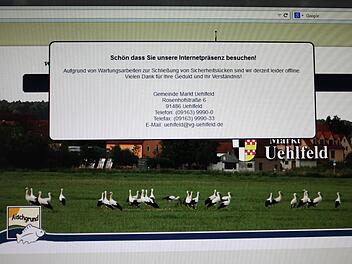 Die Uehlfelder Homepage ist derzeit nicht erreichbar. Foto: Sonja Werner