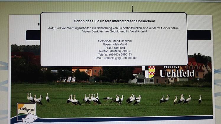 Die Uehlfelder Homepage ist derzeit nicht erreichbar. Foto: Sonja Werner