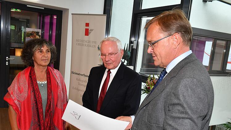 Verleihung der Bürgernadel am 11. Juli im Tagungsraum der Mediengruppe Oberfranken. Foto: Ronald Rinklef