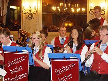 Die Leichtersbacher Musikanten spielten beim Böhmischen Abend in Oberleichtersbach. Foto: Wolfgang Saam