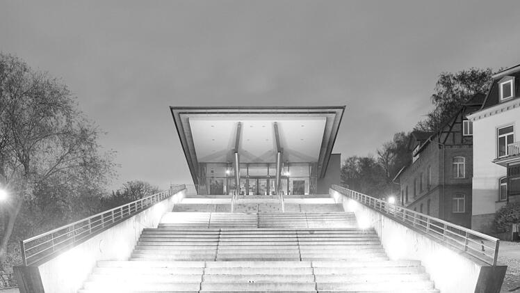 Sebastian Kolm: Treppenaufgang zum Kino Utopolis.  Foto: Aus dem Bildband