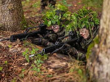 Reservisten der Bundeswehr bei einer &Uuml;bung