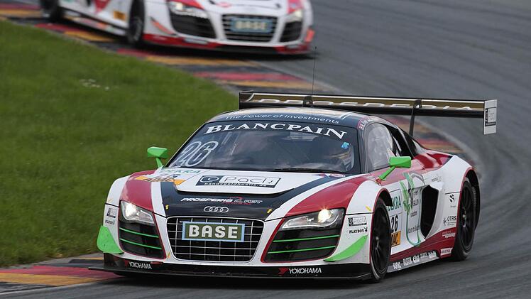 Machten eine starkes Rennen beim ADAC GT Masters am Sachsenring: Christopher Haase aus Kirchleus und die Schweizerin Rahel Frey mit dem Audi R 8 LMS ultra. Foto: ADAC